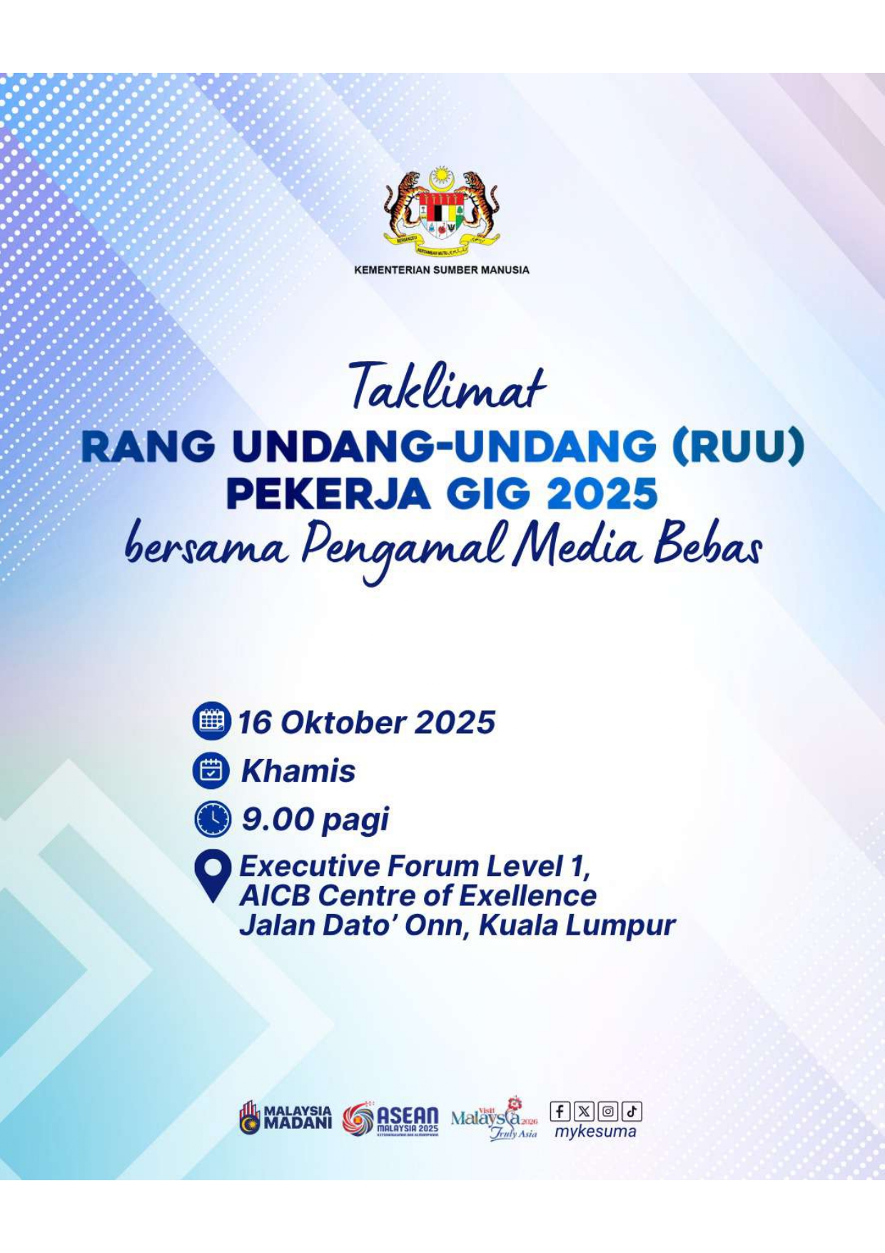 RUU Pekerja Gig 2025 - Program Cover